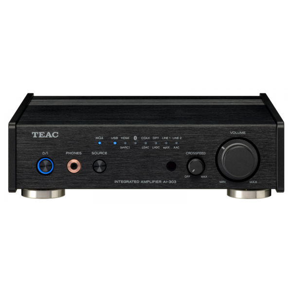 Teac AI-303 USB DAC 擴音機（黑色）: HDMI ARC/eARC、MQA全解碼、高解析度音源
